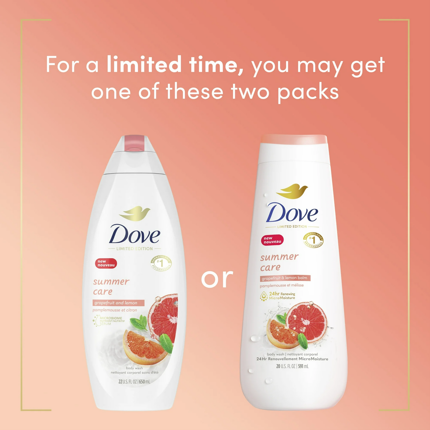 Dove Summer Care Moisturizing Women's Body Wash All Skin Type, G