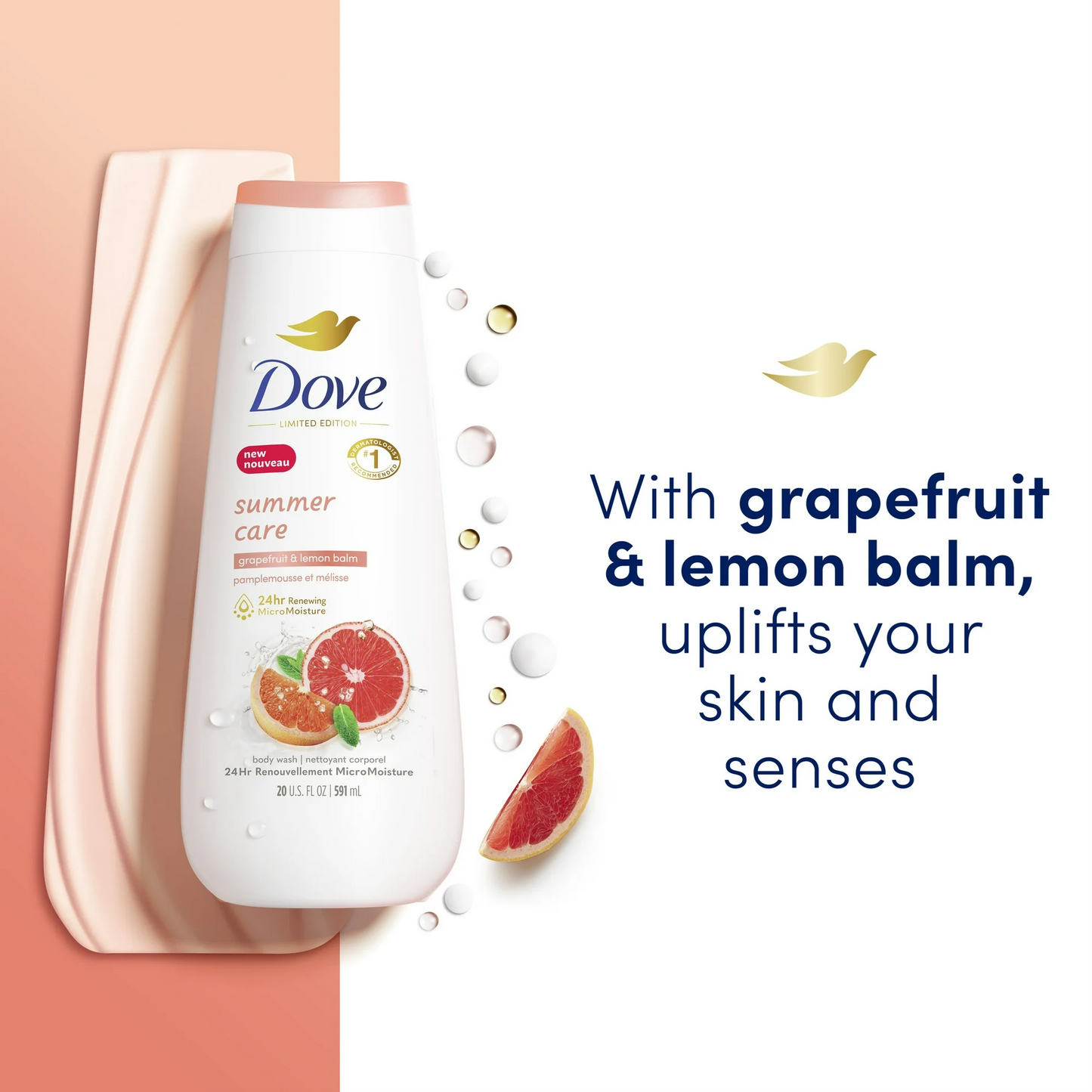 Dove Summer Care Moisturizing Women's Body Wash All Skin Type, G