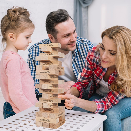 56 PCS Giant Tumble Tower Blocks Game!