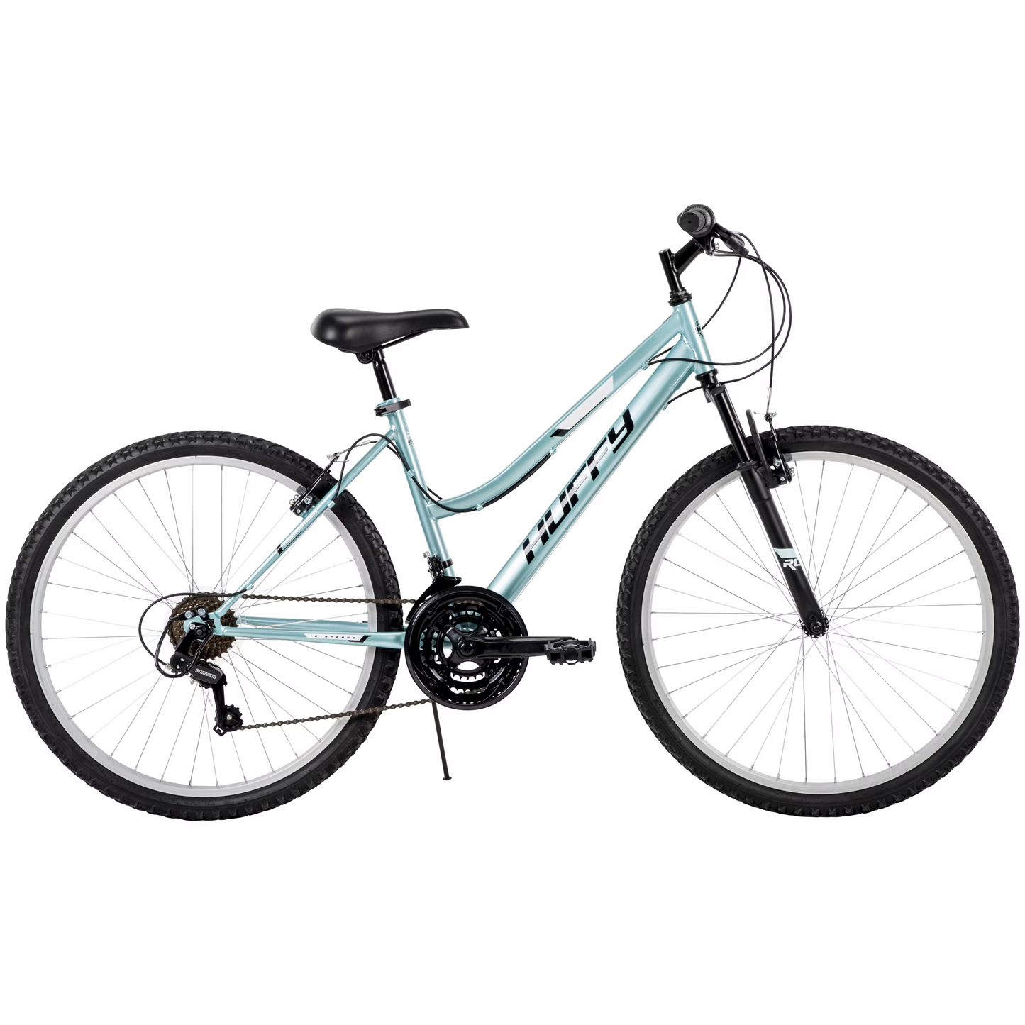 Huffy 26" Rock Creek Mountain Bike, Fits Riders 60"+, Teal, Adult, Women's