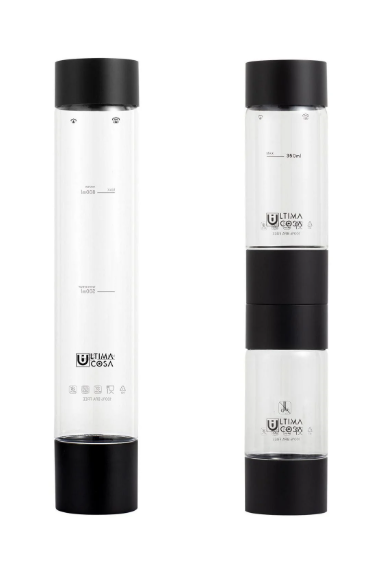 Ultima Cosa 3‑Pack BPA‑Free Water Bottles – Black / Silver