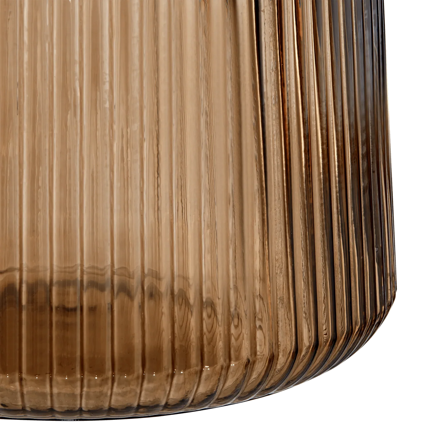 Glass Ribbed Table Lamp