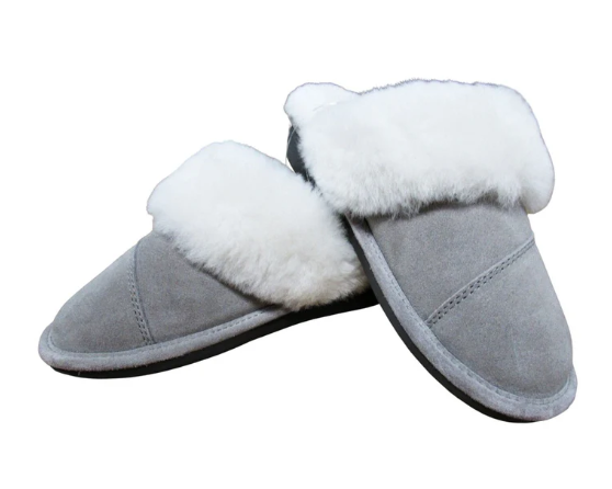 Nuknuuk Women’s Shearling Slippers – Grey