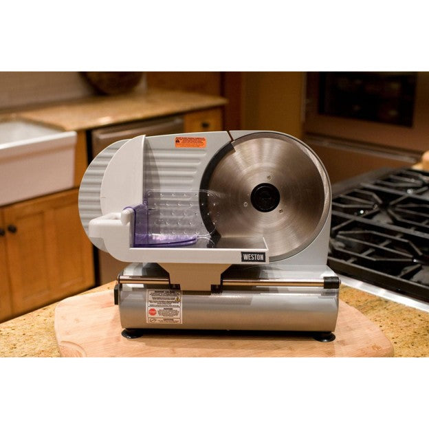 Weston 9" Electric Meat Slicer, 200 watts, Stainless Steel Blade,