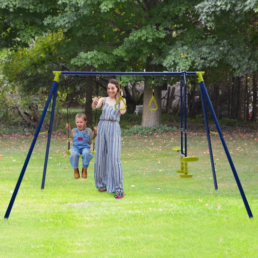 🏞️🎉 3‑in‑1 Outdoor Swing Set for Kids (Ages 3–10) – BRAND NEW!