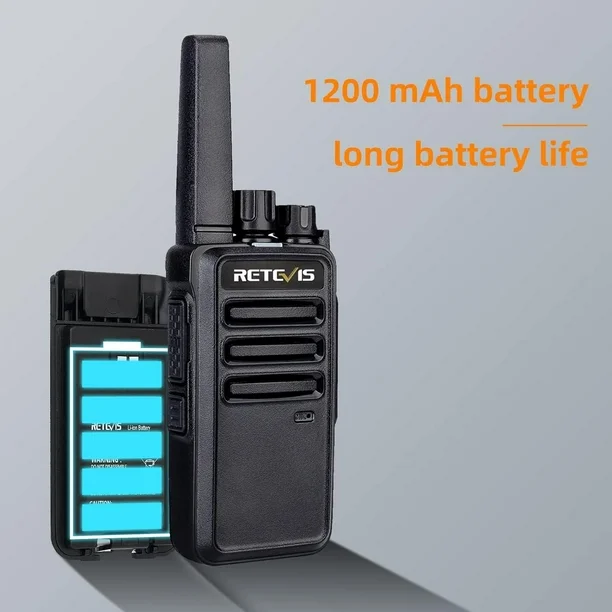 Retevis RT68 Walkie Talkies Rechargeable,Portable FRS Two-Way Radios for Adults,Heavy Duty 2 Way Radios Long Range,USB Charging Base,License Free Walkie Talkie for Road Trip Gifts Camping (2 Pack)