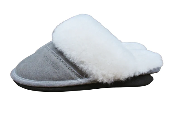 Nuknuuk Women’s Shearling Slippers – Grey