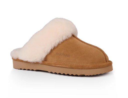 Nuknuuk Women’s Shearling Slippers – Brown