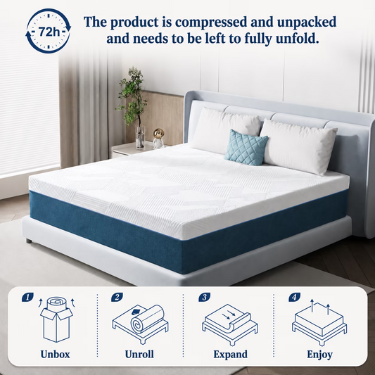 GELBIY 8 inch Twin Mattress, Gel Memory Foam Mattress