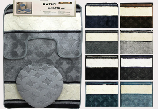 3‑Piece Bath Mat Set