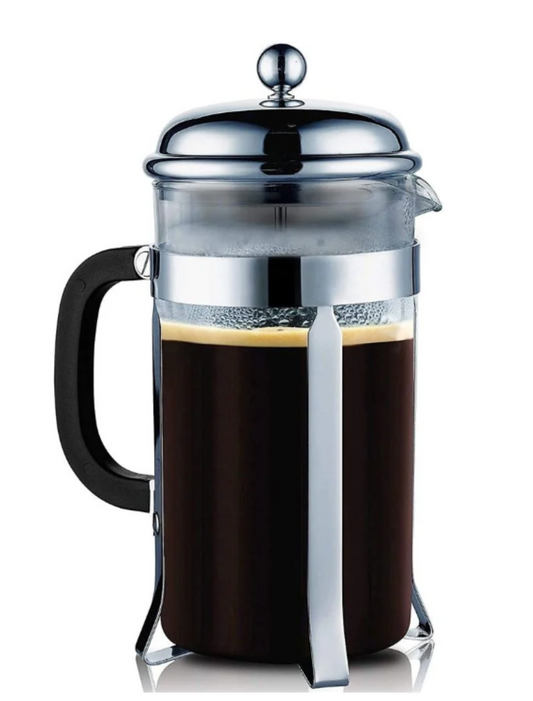 SterlingPro French Coffee Press 8 Cup (1 Liter, 34 oz), Chrome