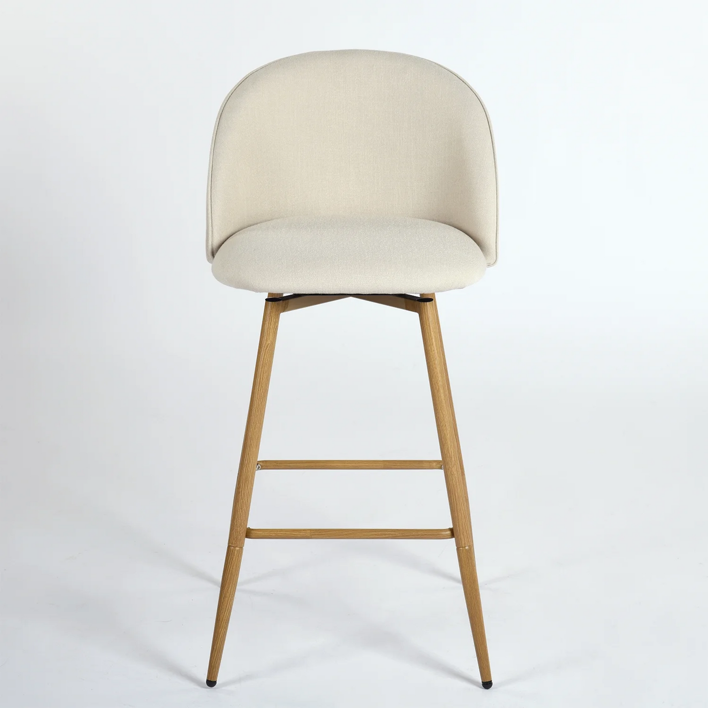 Homy Casa Set of 2 Modern Barstools – 26" Seat Height