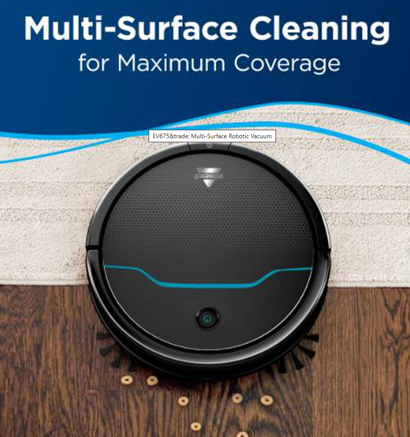 EV675™ Multi‑Surface Robotic Vacuum