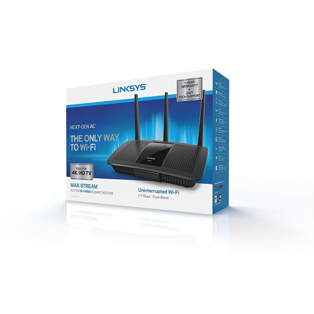 Linksys EA7300 MAX‑STREAM™ AC1750 MU‑MIMO Gigabit Wi‑Fi Router – BRAND NEW!