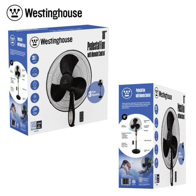 Westinghouse 18" Pedestal Fan with Remote Control