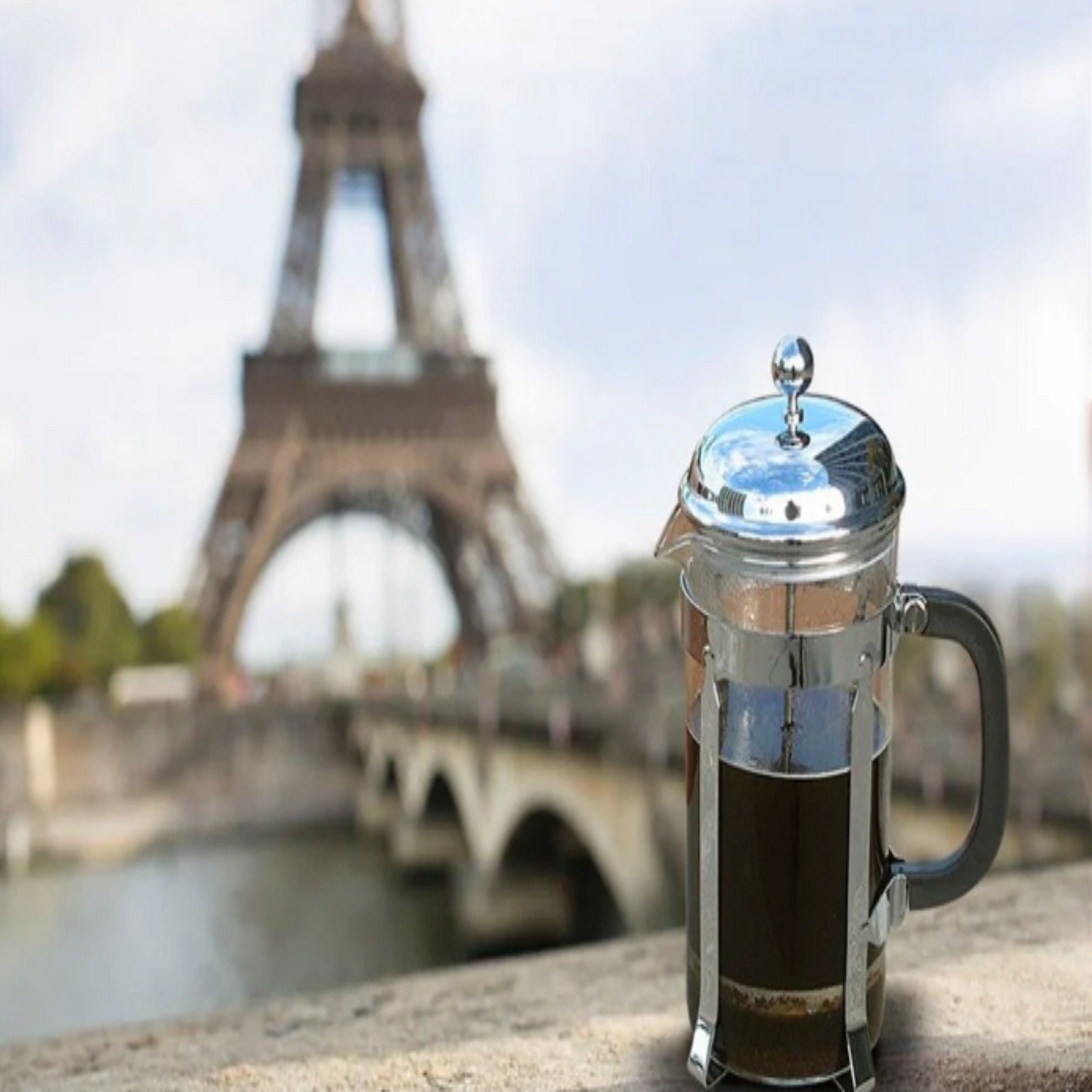SterlingPro French Coffee Press 8 Cup (1 Liter, 34 oz), Chrome