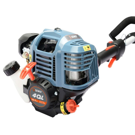 SENIX GTC4QL-L 26.5cc 4-Cycle Curved Shaft Gas Powered String Trimmer, 17.7" Cutting Width, Bump Feed, Weed Wacker