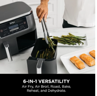 Ninja Foodi 8‑QT 6‑in‑1 Air Fryer with DualZone Technology