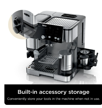 Ninja Luxe™ Café Essential Series 2-in-1 Espresso and Coffee Machine,