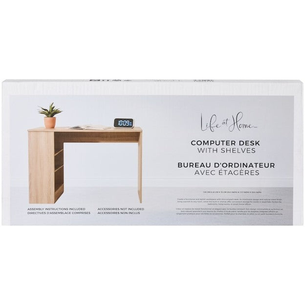 Computer Desk with Shelves