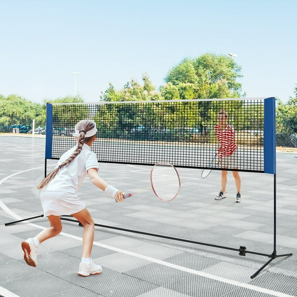 Costway 10FT Adjustable Badminton Net Set W/2 Shuttlecocks Portable Carry Bag