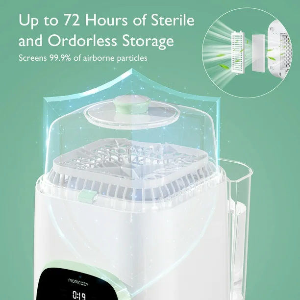 Momcozy KleanPal Pro Baby Bottle Washer, Sterilizer & Dryer Comb