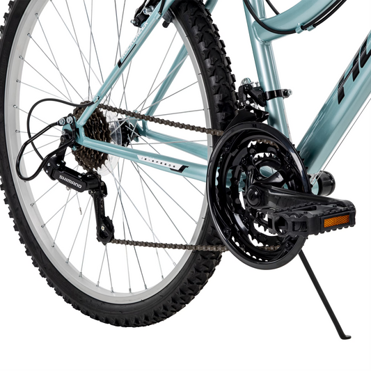 Huffy 26" Rock Creek Mountain Bike, Fits Riders 60"+, Teal, Adult, Women's
