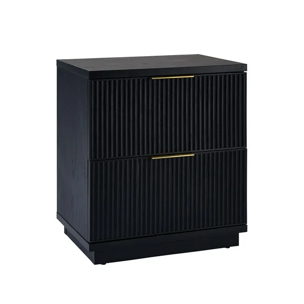 Lillian Fluted Nightstand with drawer