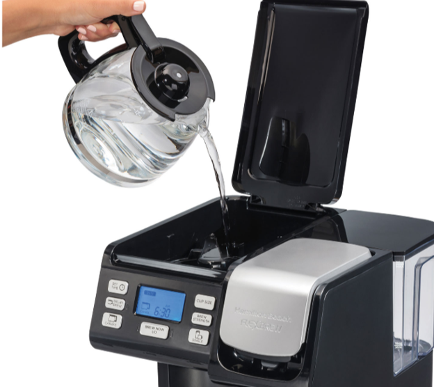 Hamilton Beach FlexBrew Trio Coffee Maker - 12-Cup - Black/Silver