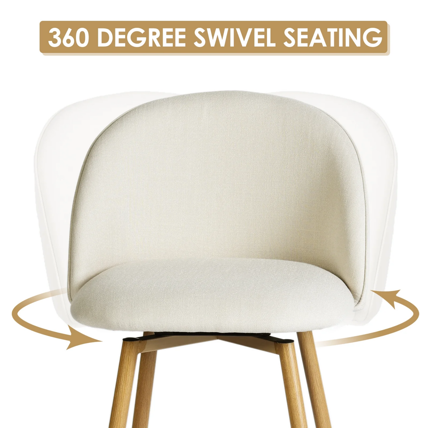 Homy Casa Set of 2 Modern Barstools – 26" Seat Height