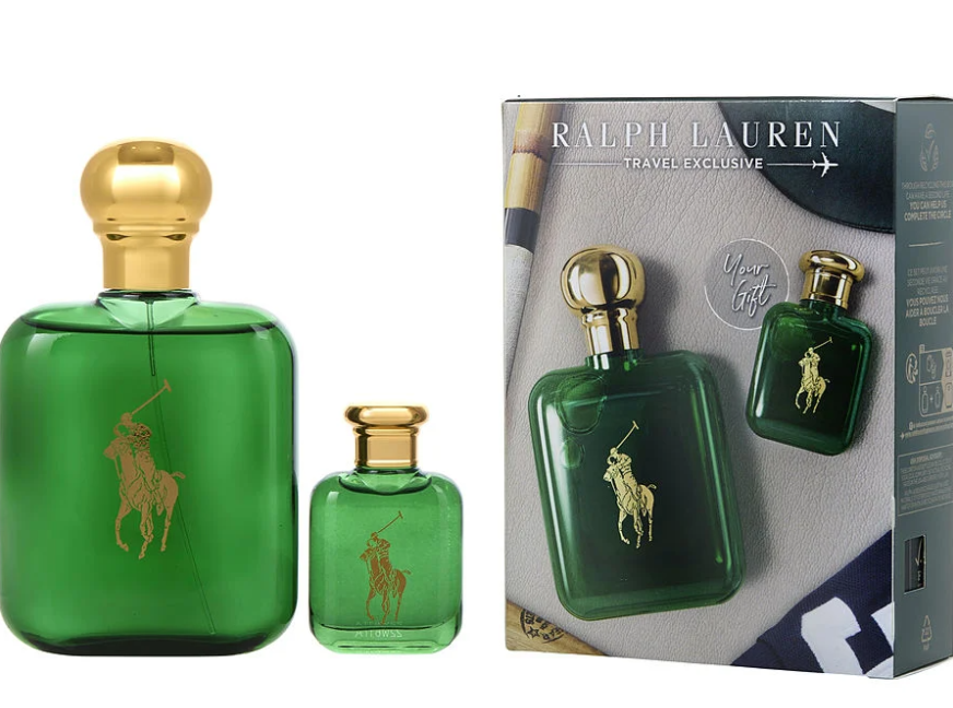 Polo Green by Ralph Lauren for Male - 2 Pc Gift Set 4oz EDT Spray, 0.5oz EDT spray