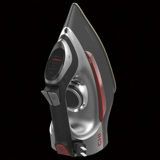 CHI Electronic Clothing Iron with Retractable Cord 13102C, 1700 WATTS