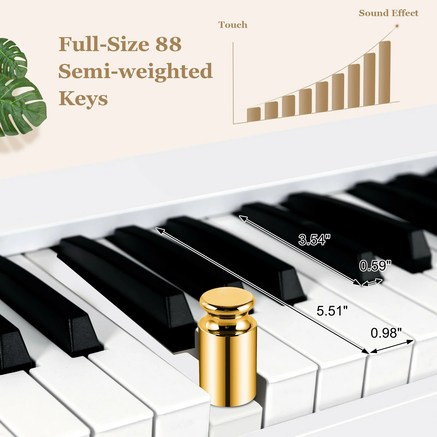 88-Key Foldable Electronic Piano