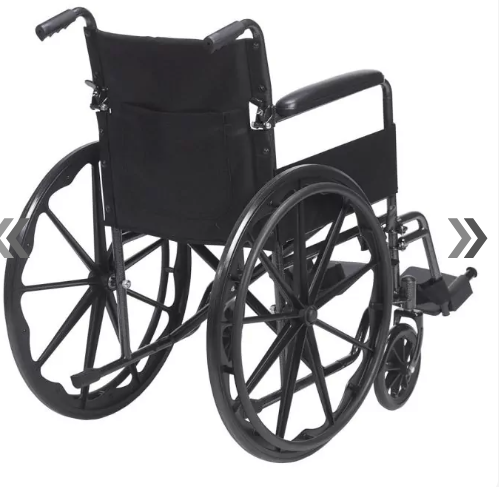 Silver Sport 1 Wheelchair – Swing‑Away Footrests, Full Arms
