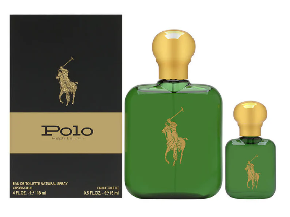 Polo Green by Ralph Lauren for Male - 2 Pc Gift Set 4oz EDT Spray, 0.5oz EDT spray