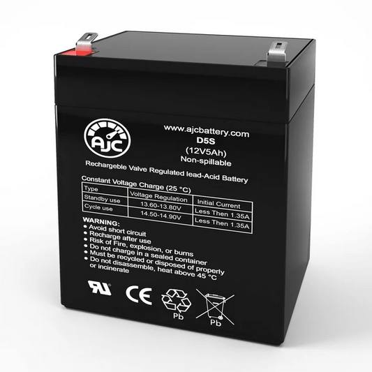 AJC 12V 5Ah Sealed Lead Acid Battery (AGM – VRLA Type) 🔧