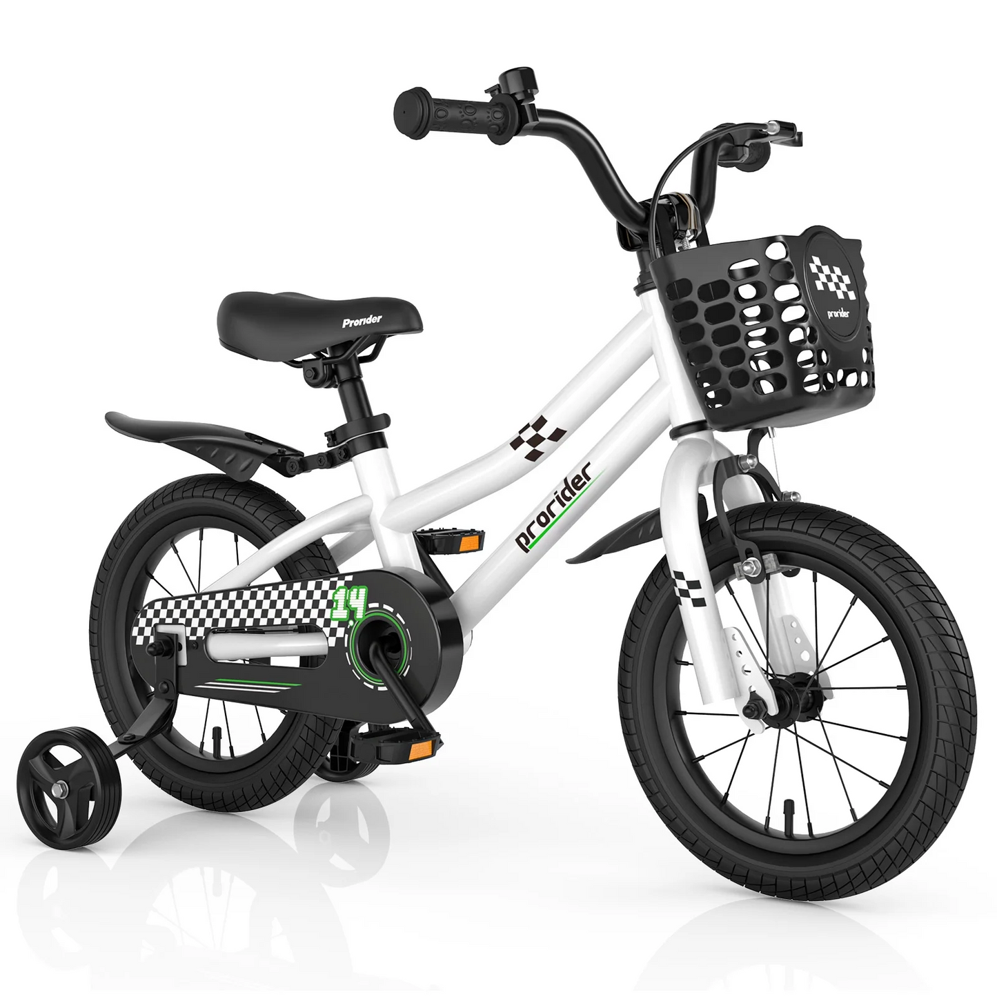 Costway 14" Kid's Bike – White