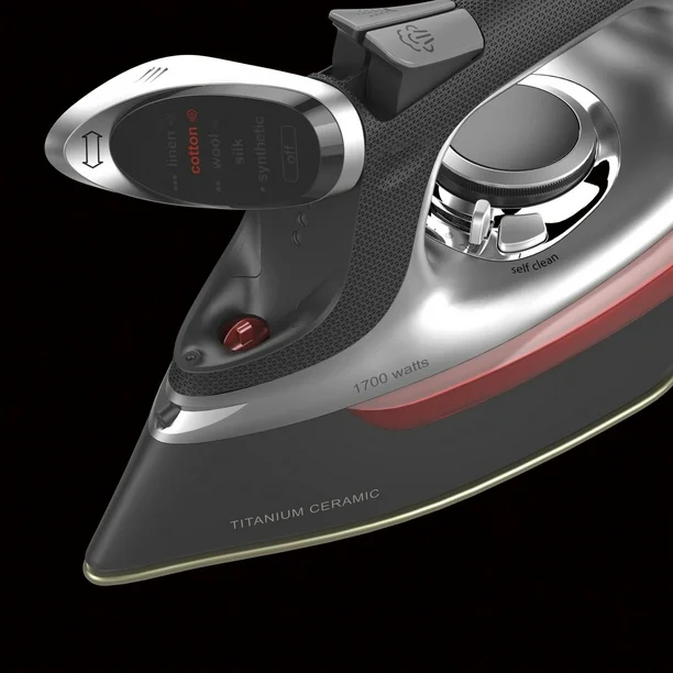 CHI Electronic Clothing Iron with Retractable Cord 13102C, 1700 WATTS