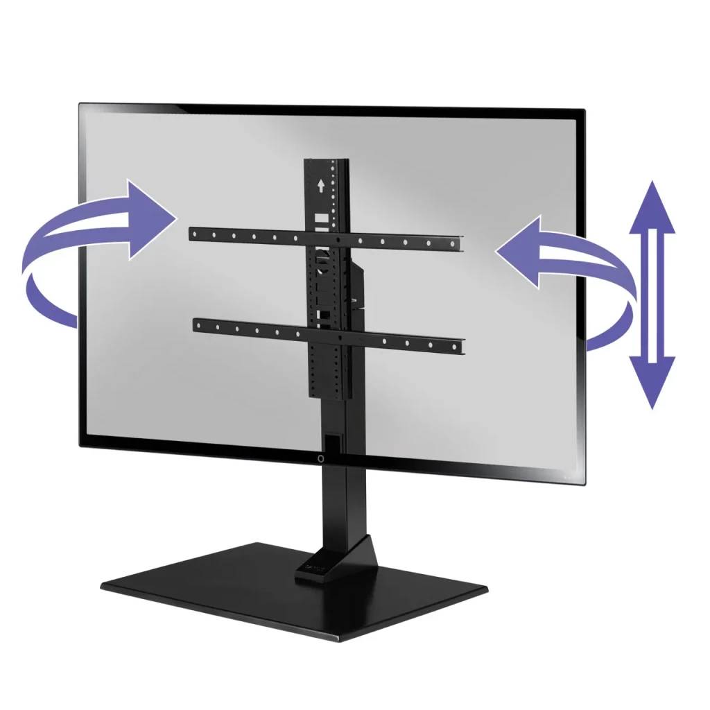 Sanus VSTV2 Universal TV/Monitor Stand, 40" - 86", Black
