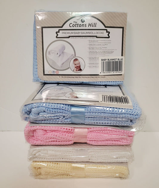 COTTON HILLS – PREMIUM COTTON BLANKET FOR BABYS – ASSORTED