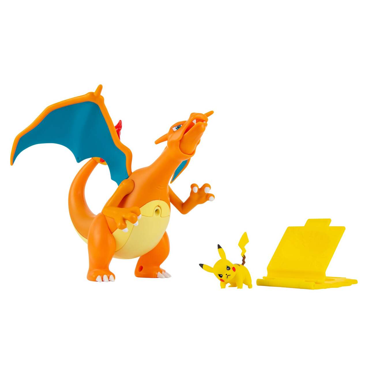 Pokémon Flame & Flight Deluxe Charizard Figure with 2-in Pikachu