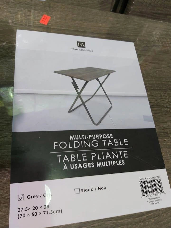 Heavy-Duty Multi-Purpose Wooden Folding Table